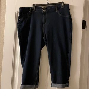 Denim legging capris